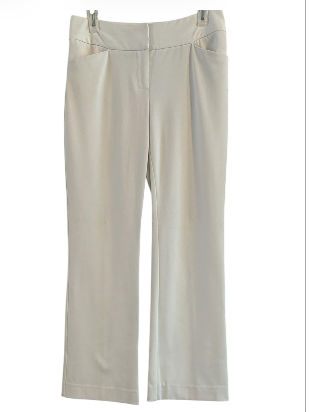 INC Cream Off White Flare Leg Petite Dress Pants 6P